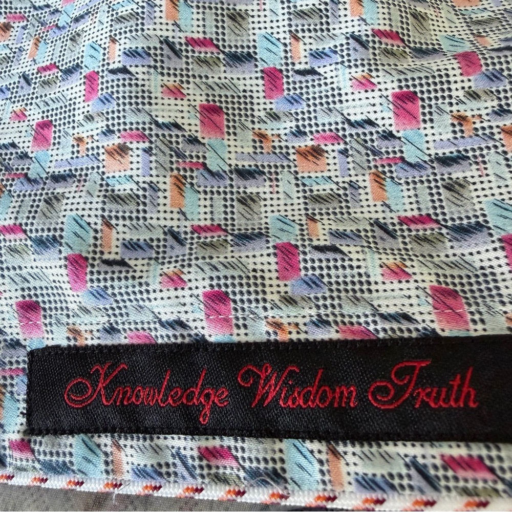 NWT Robert Graham Sz L Cotton Medina Multi Colored Button Up Long Sleeve Shirt - Picture 8 of 13